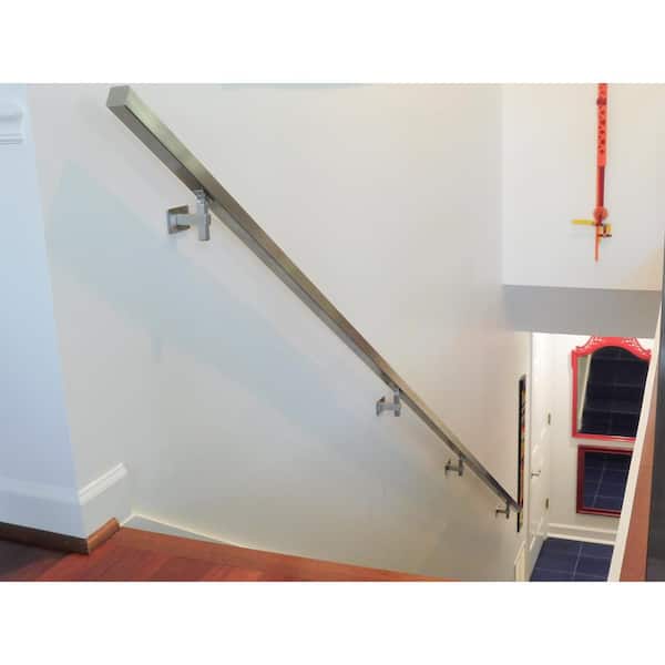 Square Magnetar 2.5 in. Stainless Steel Handrail Wall Bracket