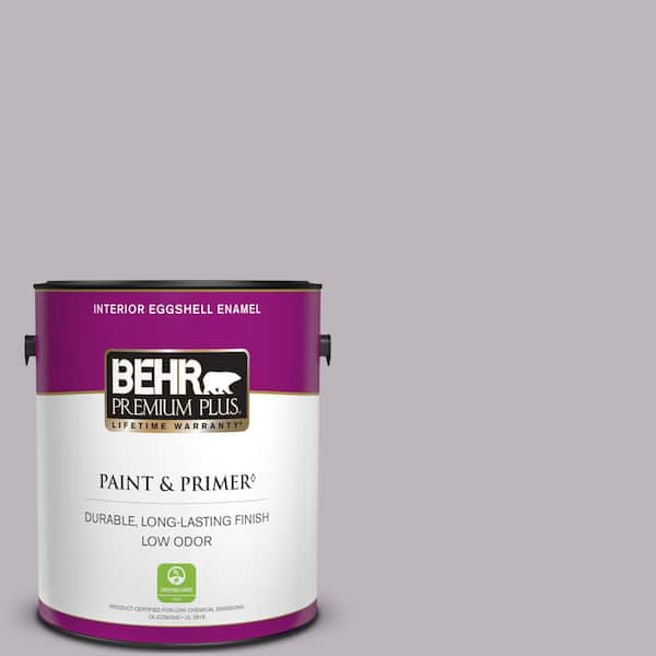 BEHR PREMIUM PLUS 1 gal. #N100-3 Future Vision Eggshell Enamel Low Odor Interior Paint & Primer