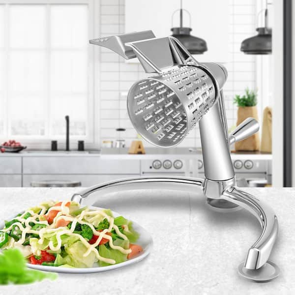 SKYSHALO Rotary Cheese Grater Zinc Alloy Rotary Vegetable