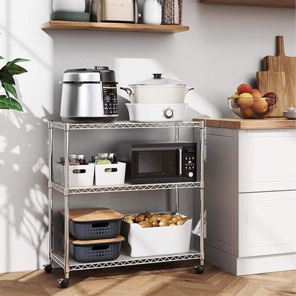 Siavonce 61-in H x 15-in W x 15-in D Grey Wall-mount Utility Storage Cabinet with Adjustable Shelves