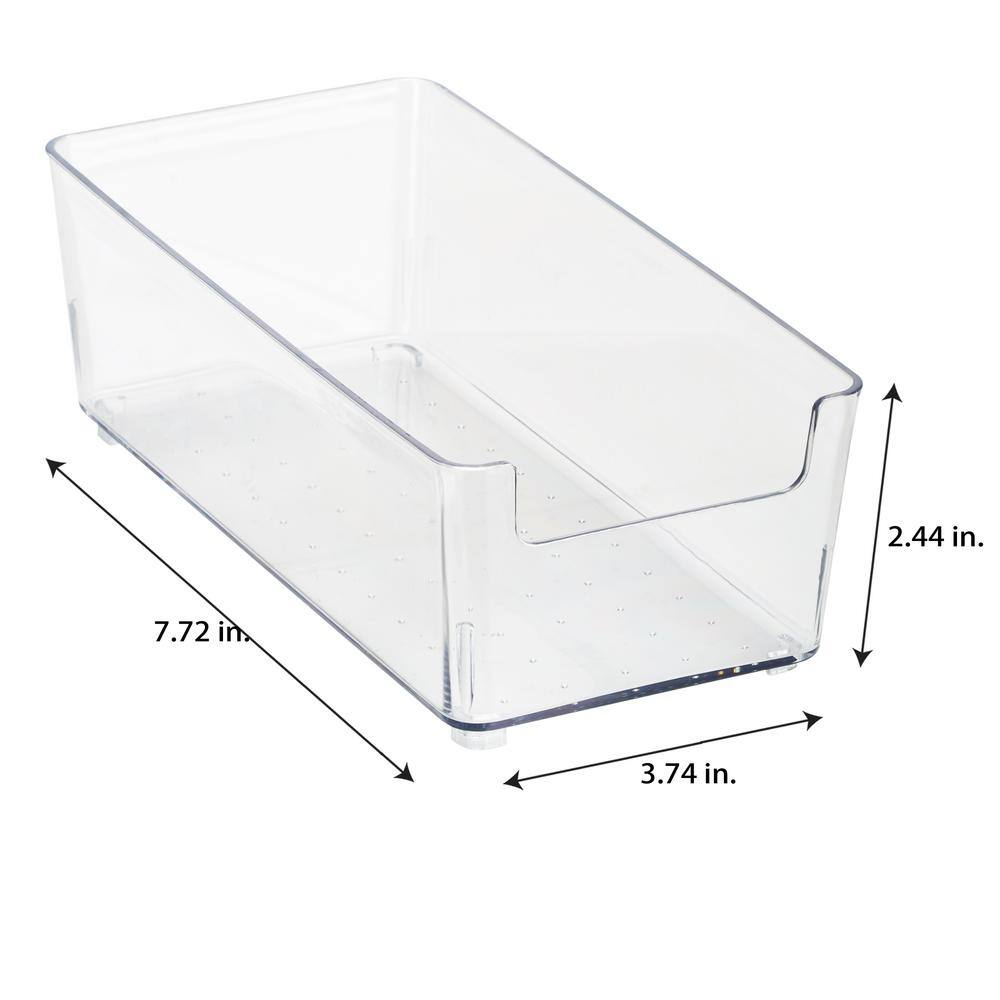 Clear Acrylic Small Rectangular Drawer Organizer, 10" x 8" x 6"