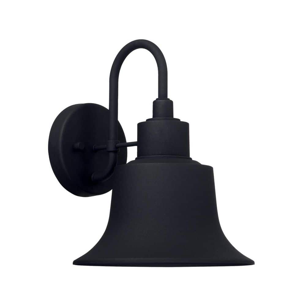 Brock 11.5 in. H 1-Light Black Outdoor Hardwired Barn-Style Wall Lantern Sconce with No Bulbs Included price history on PriceWatchPro
