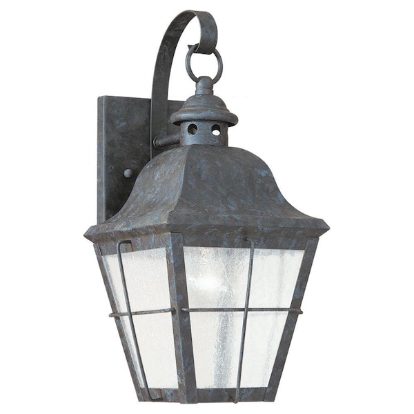 Generation Lighting Chatham 1-Light Oxidized Bronze Outdoor Wall Lantern Sconce