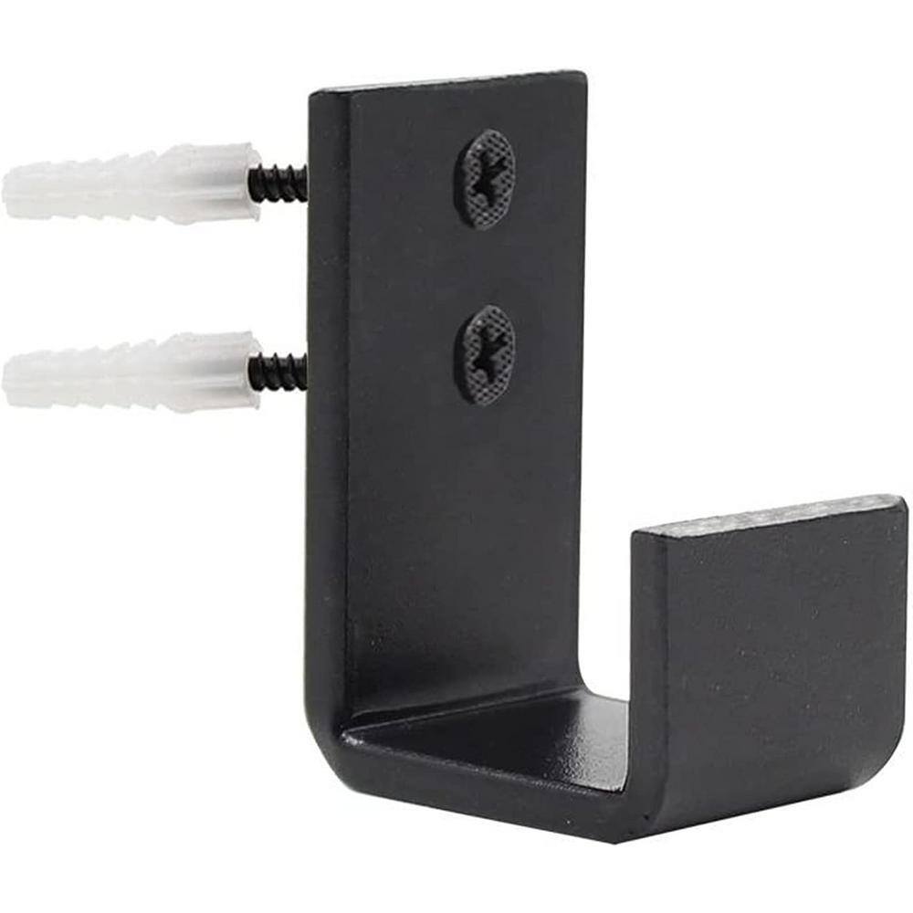 J-Shape Adjustable Floor Guide for Sliding Barn Door, Wall Guide with Screws Matte Black (2-pack) price history on PriceWatchPro