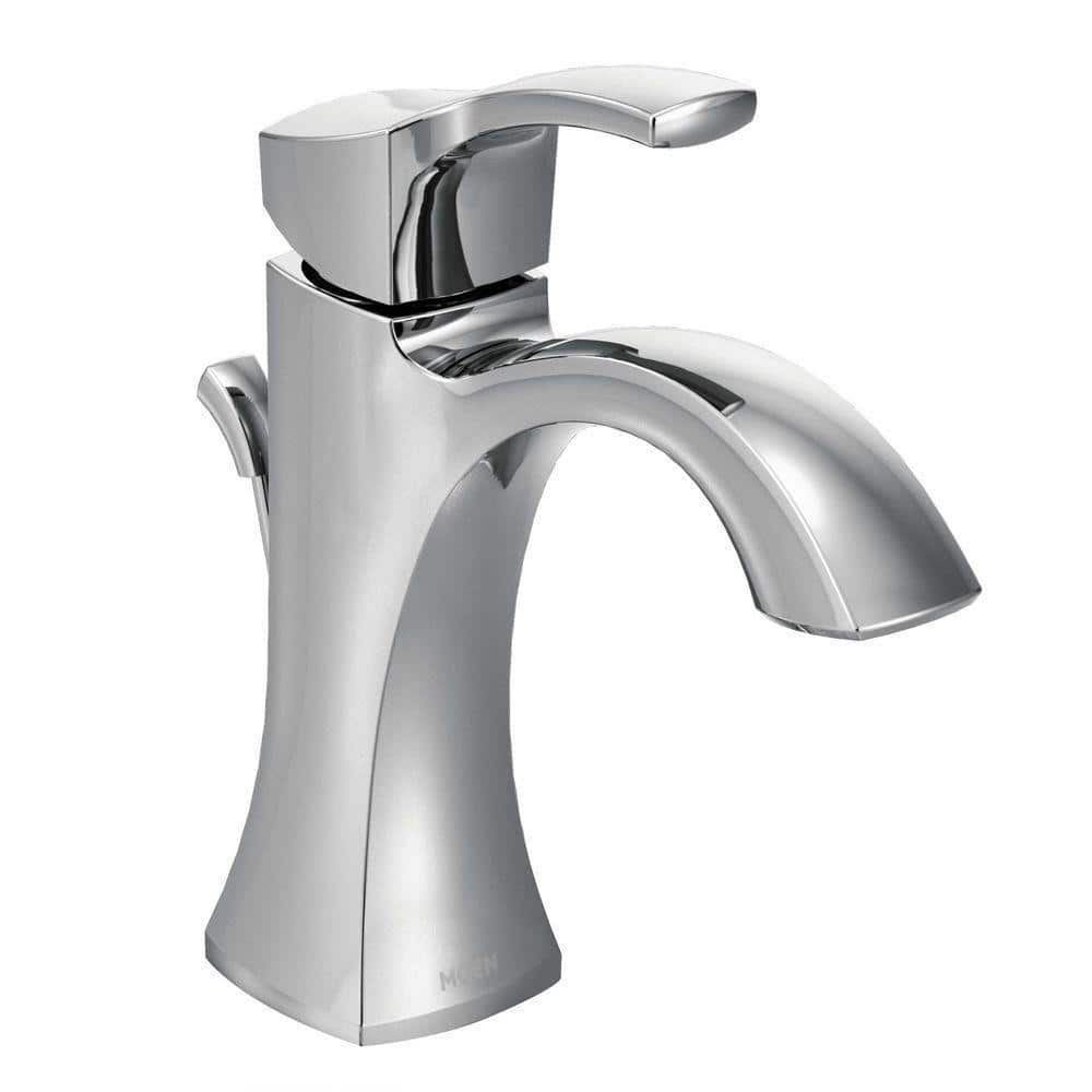 Polished Nickel 7 3/4" Transitional Single Hole Faucet with Drain