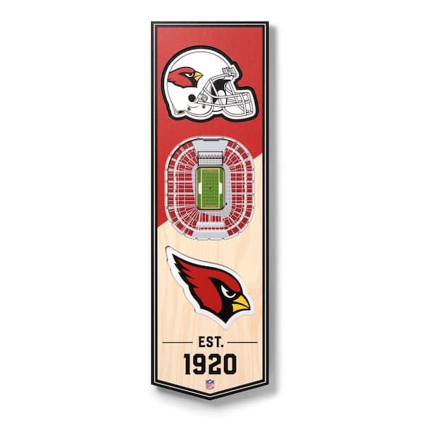 YouTheFan NFL Arizona Cardinals 6 in. x 19 in. 3D Stadium Banner-University  of Phoenix Stadium 0953913 - The Home Depot