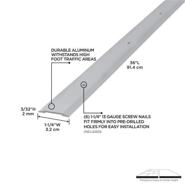 1-1/4 in. x 36 in. Polished Smooth Seam Binder