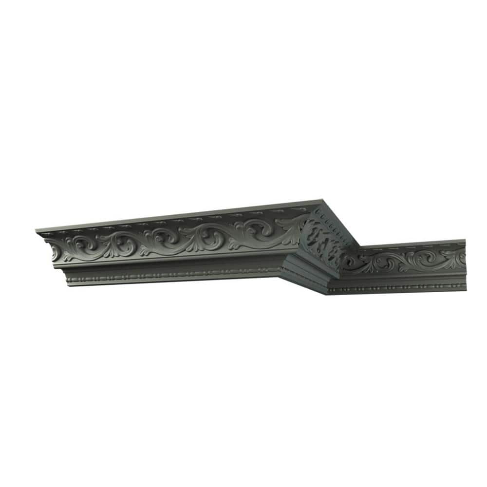Madeline 96 in. Polyurethane Crown Moulding with Intricate Patterns