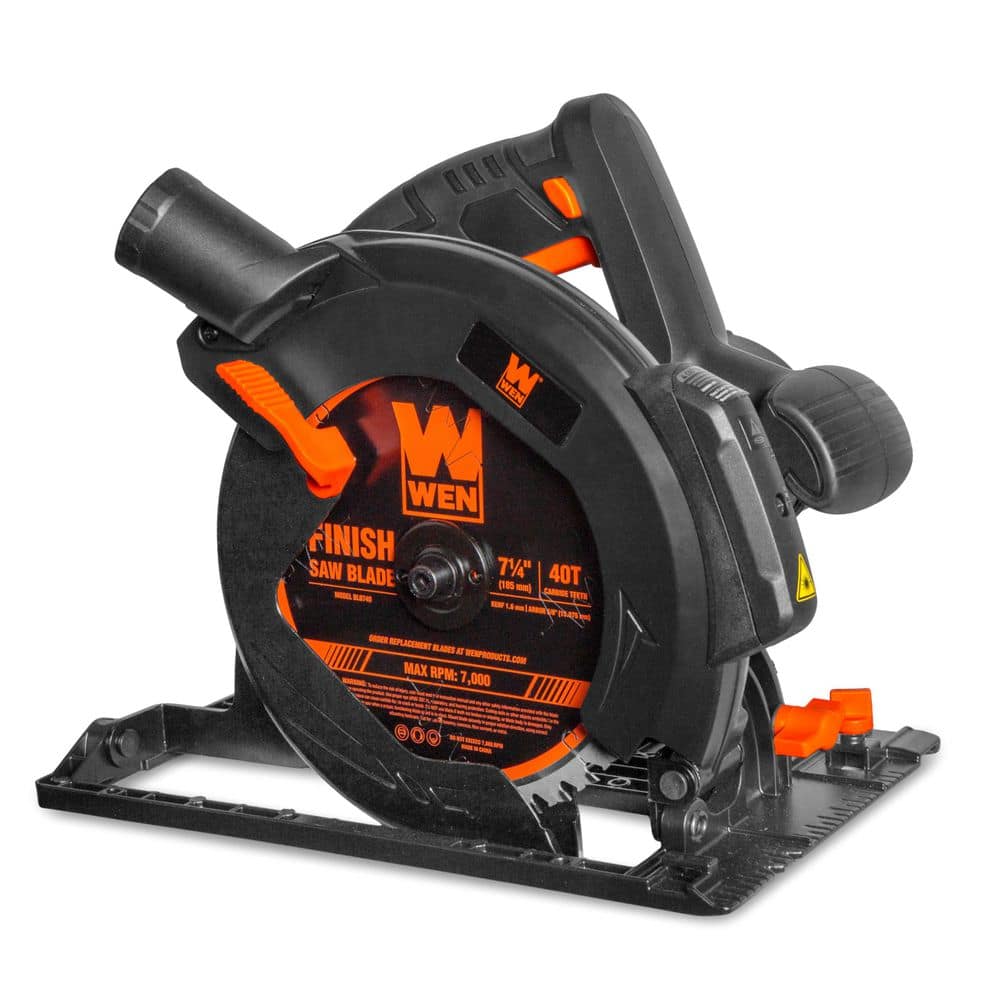 WEN 15-Amp 7.25-Inch Sidewinder Circular Saw with Laser and 2.6