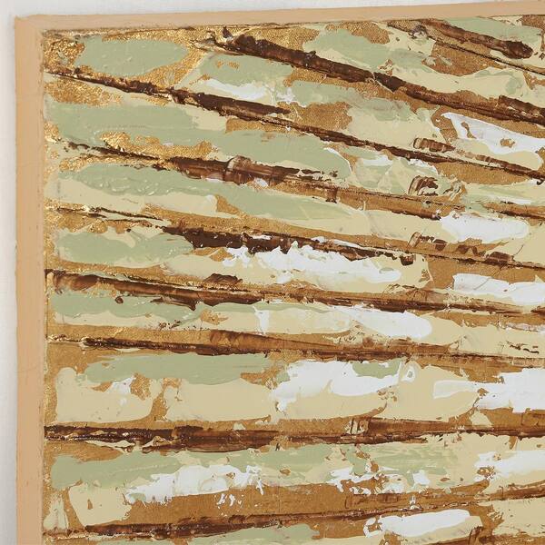 Empire Art Direct Wandbild Von Martin Edwards – Abstrakt, Handbemalt, Metallisch, 102x76 Cm