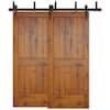 2 Panel Handcrafted Bypass Wooden Sliding Closet Door HSSB- 0009