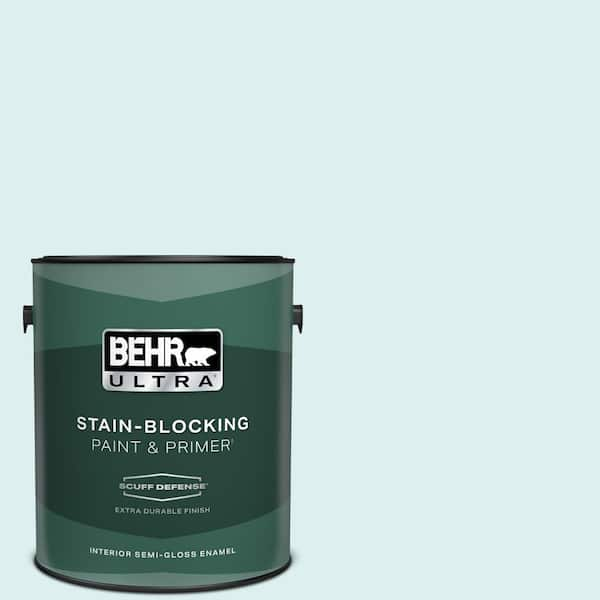 BEHR ULTRA 1 gal. #510A-1 Soar Extra Durable Semi-Gloss Enamel Interior Paint & Primer