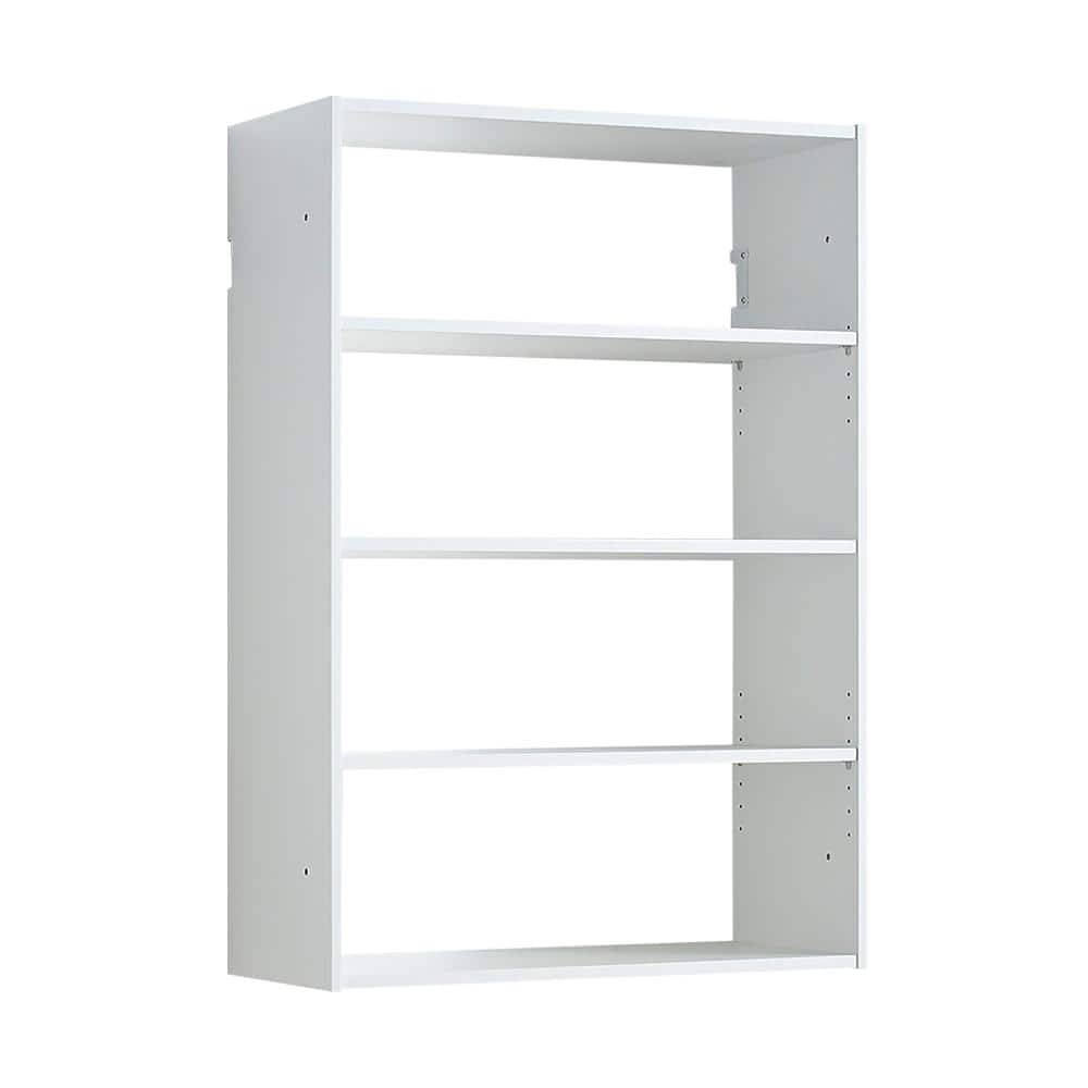 White Modular Wall Mounted Wood Closet System, Customizable Walk-In Closet Organizer with Heavy-Duty Brackets price history on PriceWatchPro