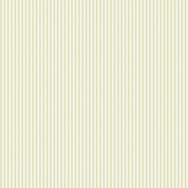 Unbranded Miniatures 3 Collection Fresh Green Ticking Stripe Matte Finish Vinyl on Non-woven Non-pasted Wallpaper Sample