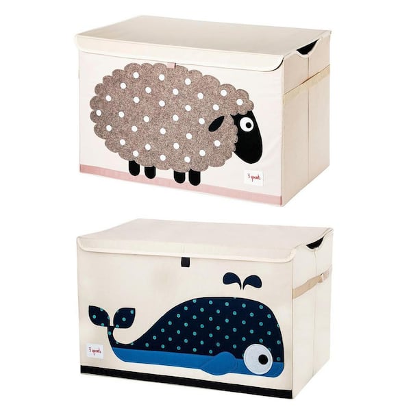 3 Sprouts Toy Chest - Whale