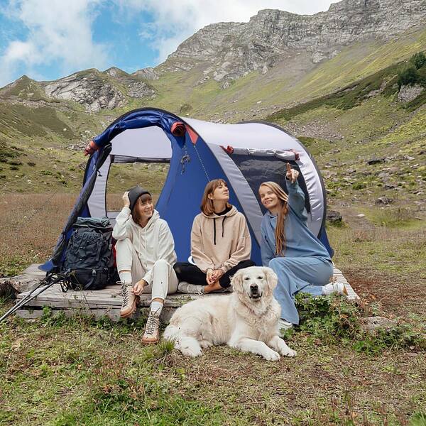 ゆづみず様オーダーtent_o_ten SANDAN disPLAY用バッグ Zeus & Ruta 3-Person Navy Blue Instant Portable Beach Tent with 2