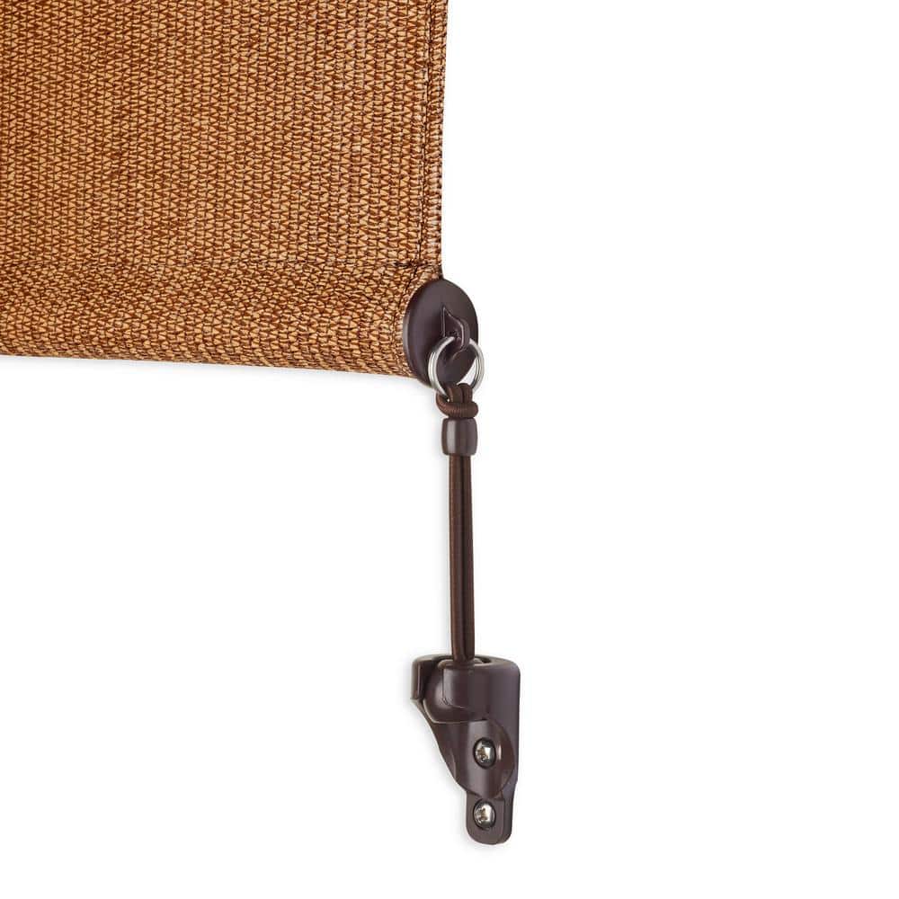 Walnut Cordless UV Blocking Outdoor Roller Shade 120" W x 96" L
