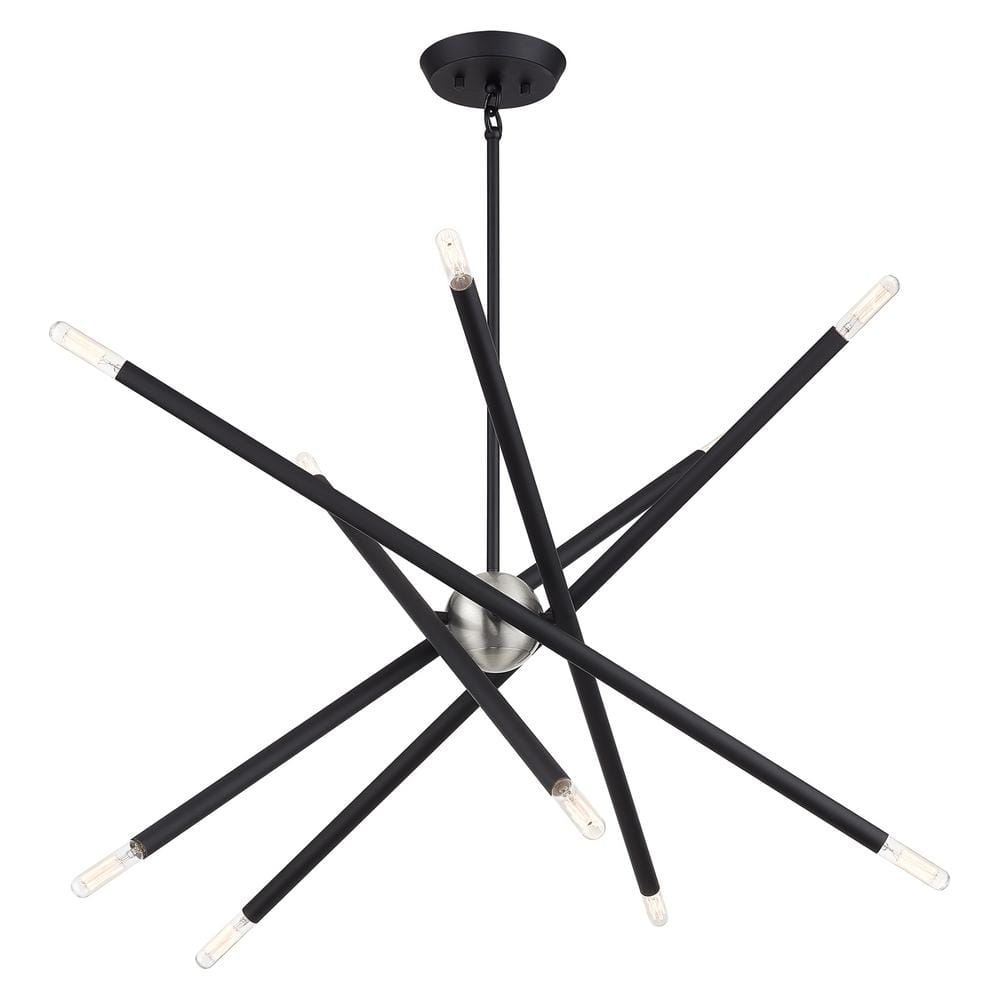 Livex Lighting Soho 10-Light Black Chandelier 47006-04 - The Home