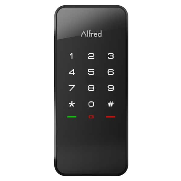 Alfred DB1 Black Smart 1-Sided Keyless Electronic Deadbolt Lock