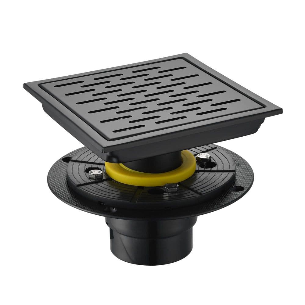 6 in. x 6 in. Stainless Steel Square Shower Floor Drain in Matte Black price history on PriceWatchPro