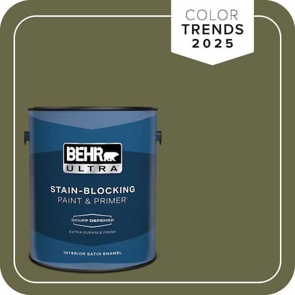 BEHR ULTRA 1 gal. #PPU9-24 Amazon Jungle Extra Durable Satin Enamel Interior Paint & Primer