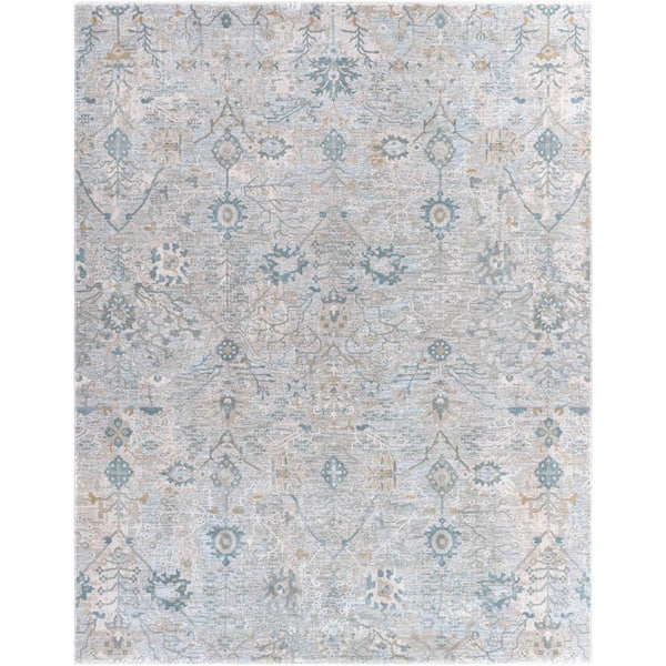 Napoli Medium Grey 8 ft. x 10 ft. Indoor Area Rug