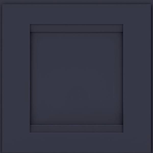 KRAFTMAID SIMPLICITY 14-5/8 in. x 14-5/8 in. Cabinet Door Sample in Midnight