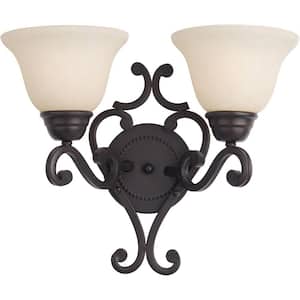 Manor 2-Light Oil Rubbed Bronze Wall Sconce