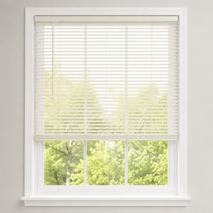 Cordless Vinyl Mini Blinds, Light FIltering, 1 in. Slats, Alabaster, 69 in. W x 36 in. L