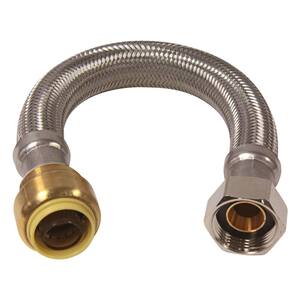 3/4 Mip x 3/4 Compression x 24 Long WATTS WATER TECHNOLOGIES GIDDS-292681 Watts Water Heater Connector Supply Line 292681 Lead Free Stainless Steel 