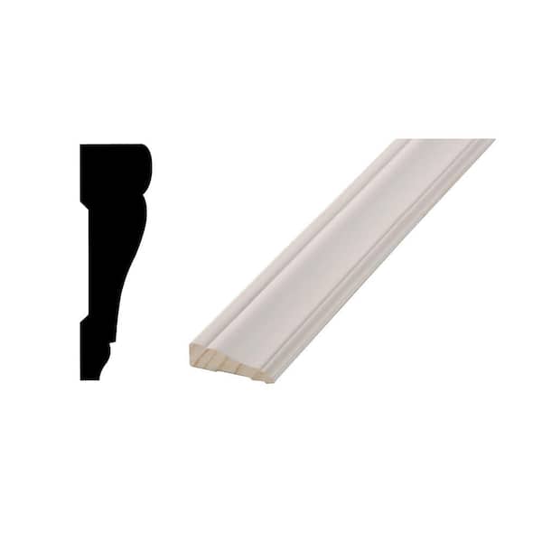 Woodgrain Millwork WG 442 - 11/16 in. x 2-1/4 in. x 204 in. Primed Finger-Jointed Door Pack Casing Moulding