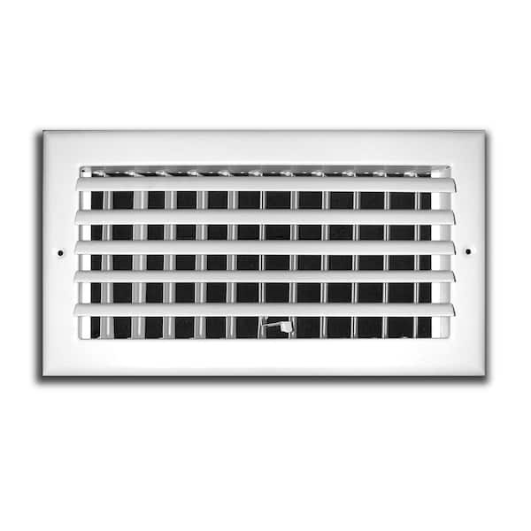 Everbilt 14 in. x 6 in. 1 Way Adjustable Curved Blade Wall/Ceiling Register