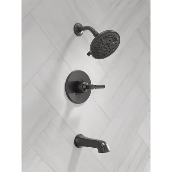 kodango☆ Delta Lorna Single Handle 5-Spray Tub and Shower Faucet 1.75 GPM