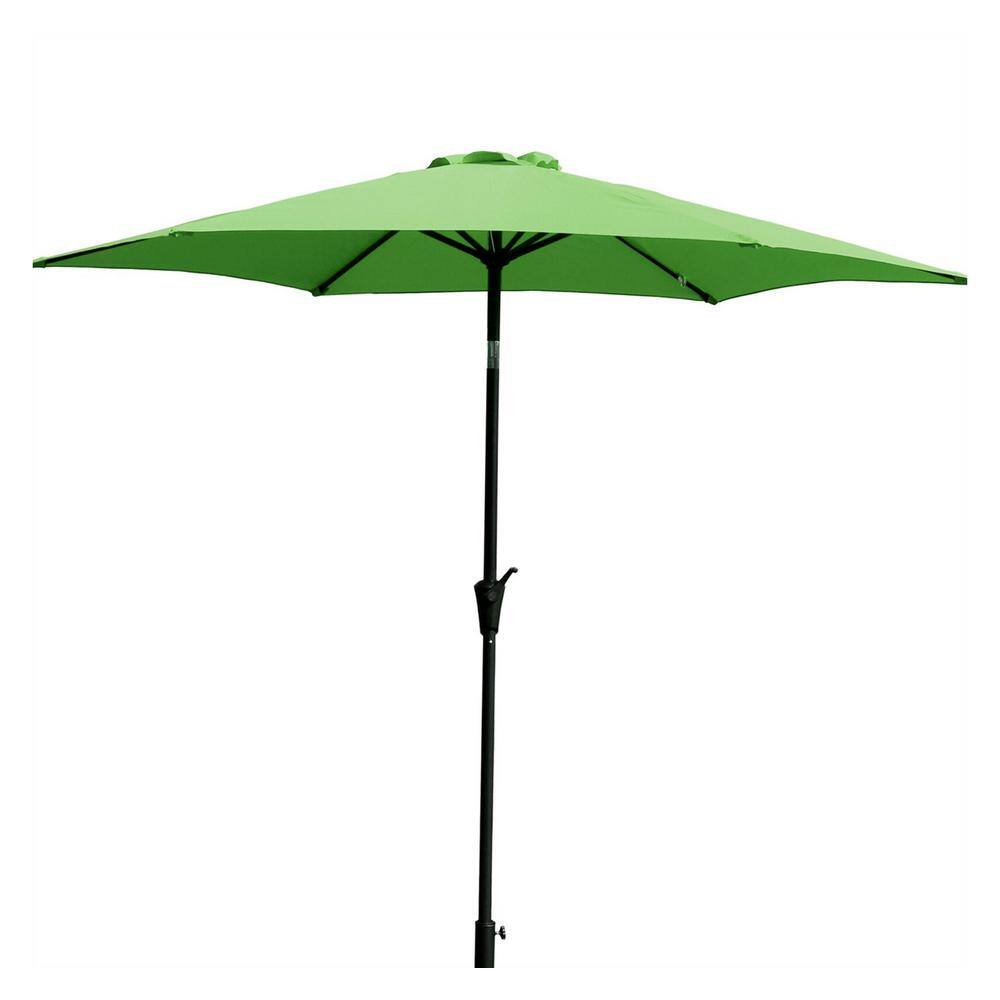 9 ft. Pole Aluminum Patio Market Umbrella with Carry Bag in Green GM118 The Home Depot