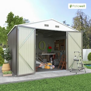 10 ft. W x 8 ft. D Size Upgrade Metal Storage Shed for Outdoor, Steel Yard Shed with Lockable Door (85 sq. ft.)