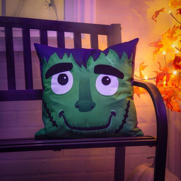 Evergreen Enterprises Halloween Friends 18 in. x 18 in. Throw Pillow Cover Set of 3 4PLC546BL The Home Depot