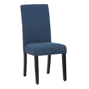 Nina Side Chair Linen Fabric Upholstered Kitchen Dining Chair, Teal