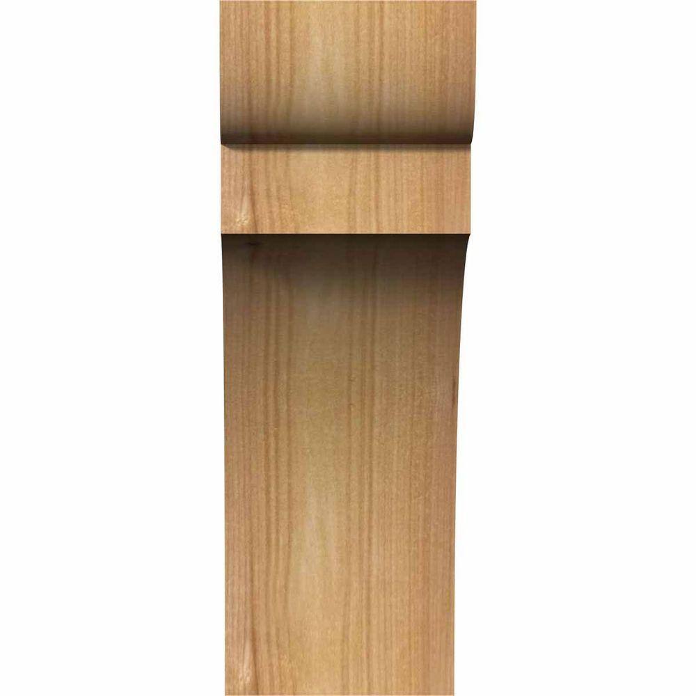 10" Western Red Cedar Smooth Rustic Corbel