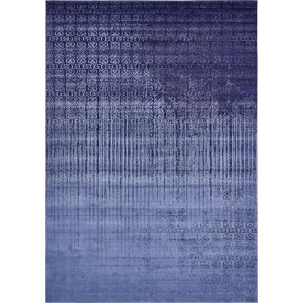 Unique Loom Del Mar Jennifer Blue 10' 0 x 14' 0 Area Rug