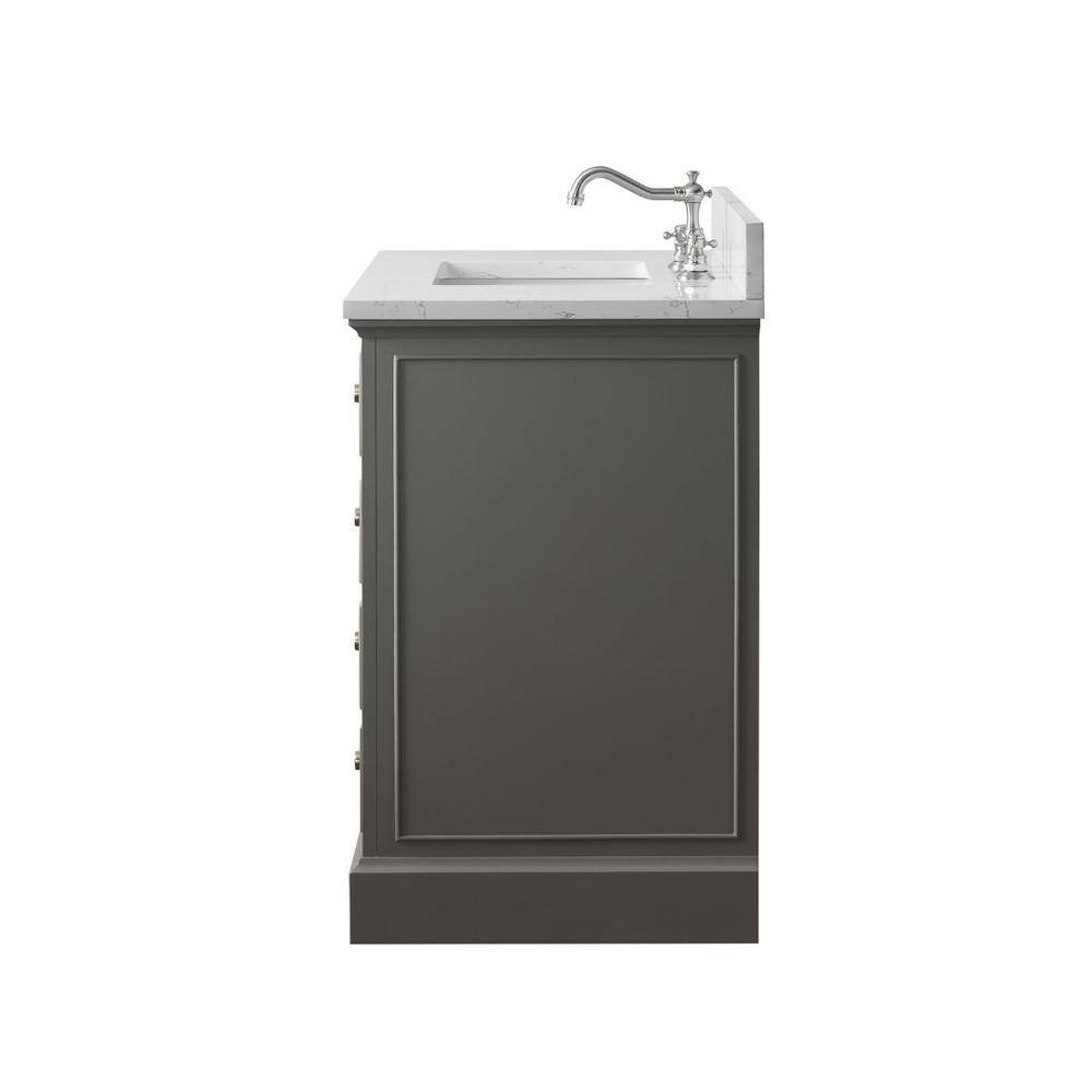 Thompson 36'' Gray Freestanding Bathroom Vanity with Ceramic Sink