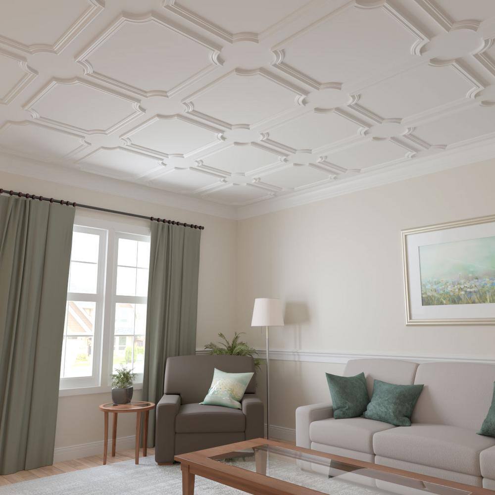 Gray Primed Polyurethane Geometric Panel Moulding Sample