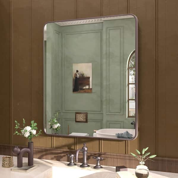 Cosy 30 in. W x 36 in. H Rectangular Framed Wall Bathroom Vanity Mirror in Oil Rubbed Bronze