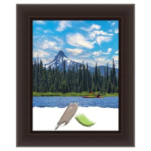 Romano Espresso Narrow Wood Picture Frame Opening Size 11 x 14 in.