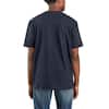Carhartt Men's Regular X Large Navy Cotton Short-Sleeve T-Shirt K87-NVY -  The Home Depot