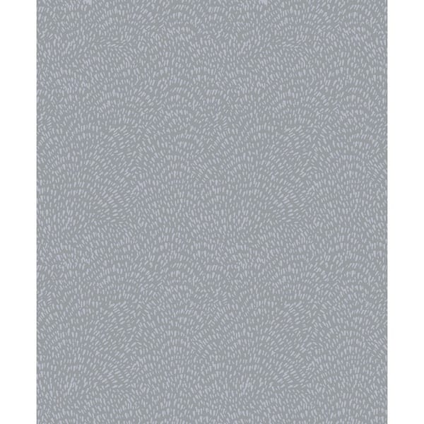 Unbranded Zen Collection Silver/Blue Fan Fleck Metallic Sheen Finish Non-Pasted Non-Woven Wallpaper Sample