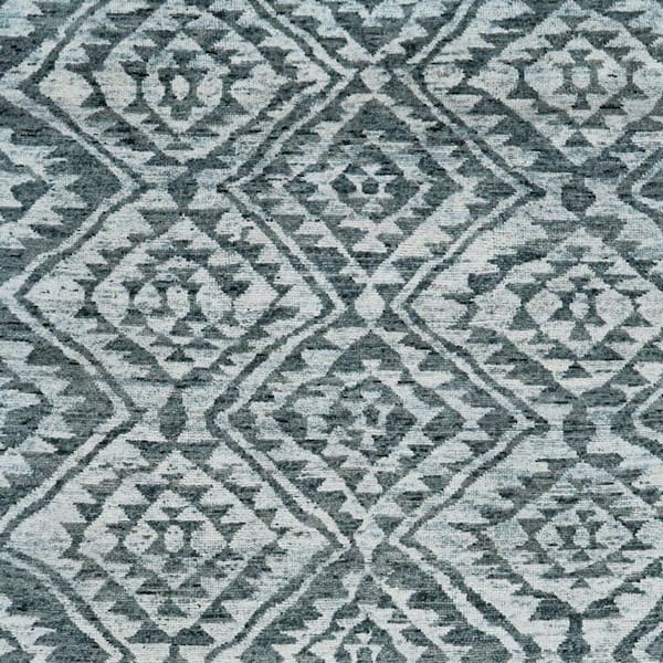 2 x 3 Gray, Blue Abstract Area Rug