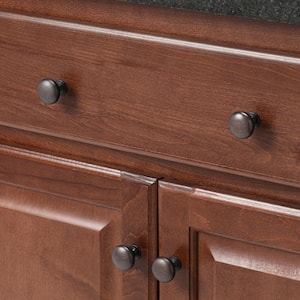 1-1/4 in. Oil Rubbed Bronze Mushroom Cabinet Knob (25-Pack)