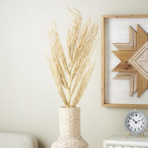 58 in. Tall Palm Leaf Natural Foliage (1 Bundle)