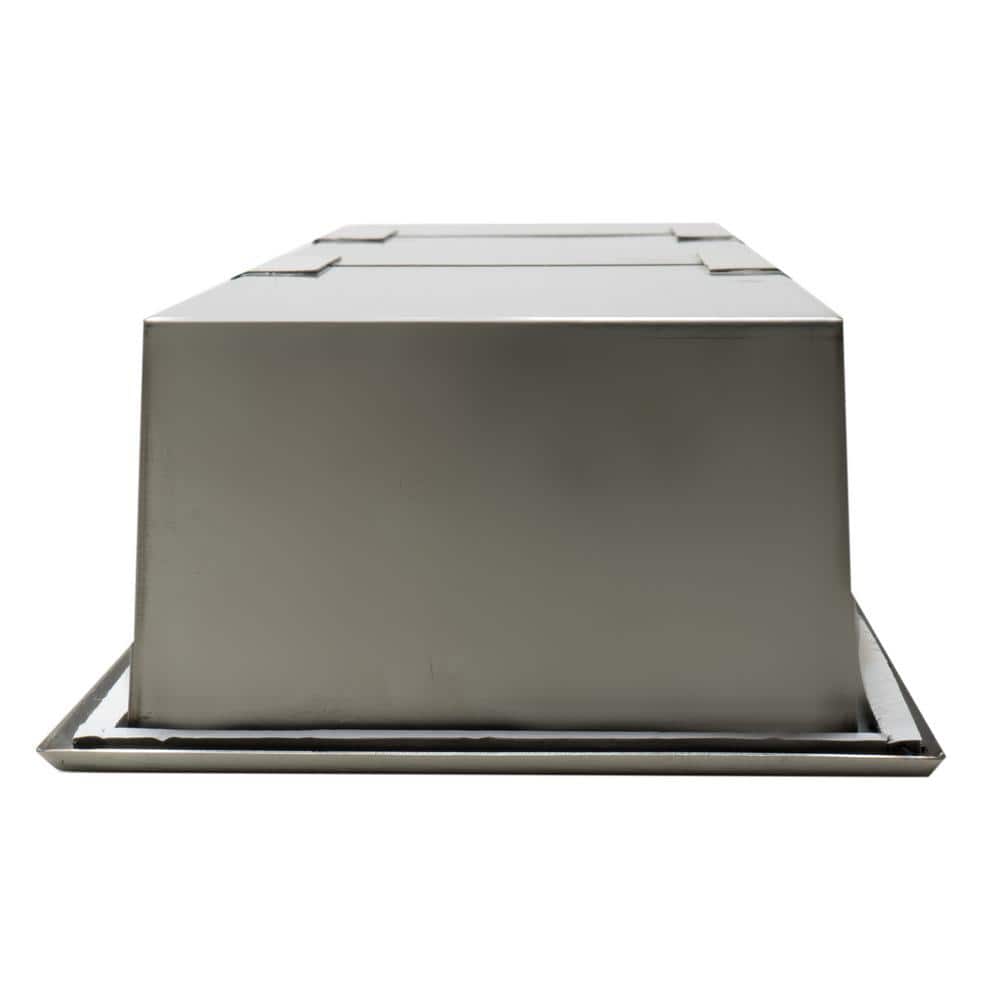 Brushed Stainless Steel Vertical Triple Shelf Shower Niche