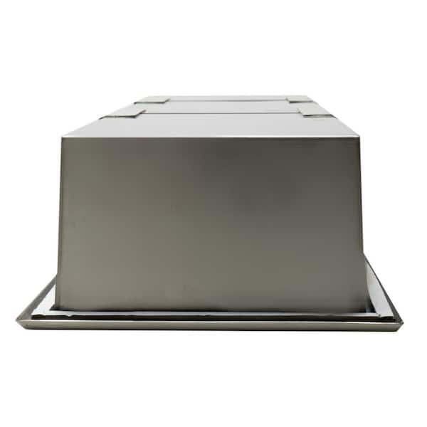 ALFI BRAND - 36 in. x 8 in. x 4 in. Niche in Brushed Stainless Steel